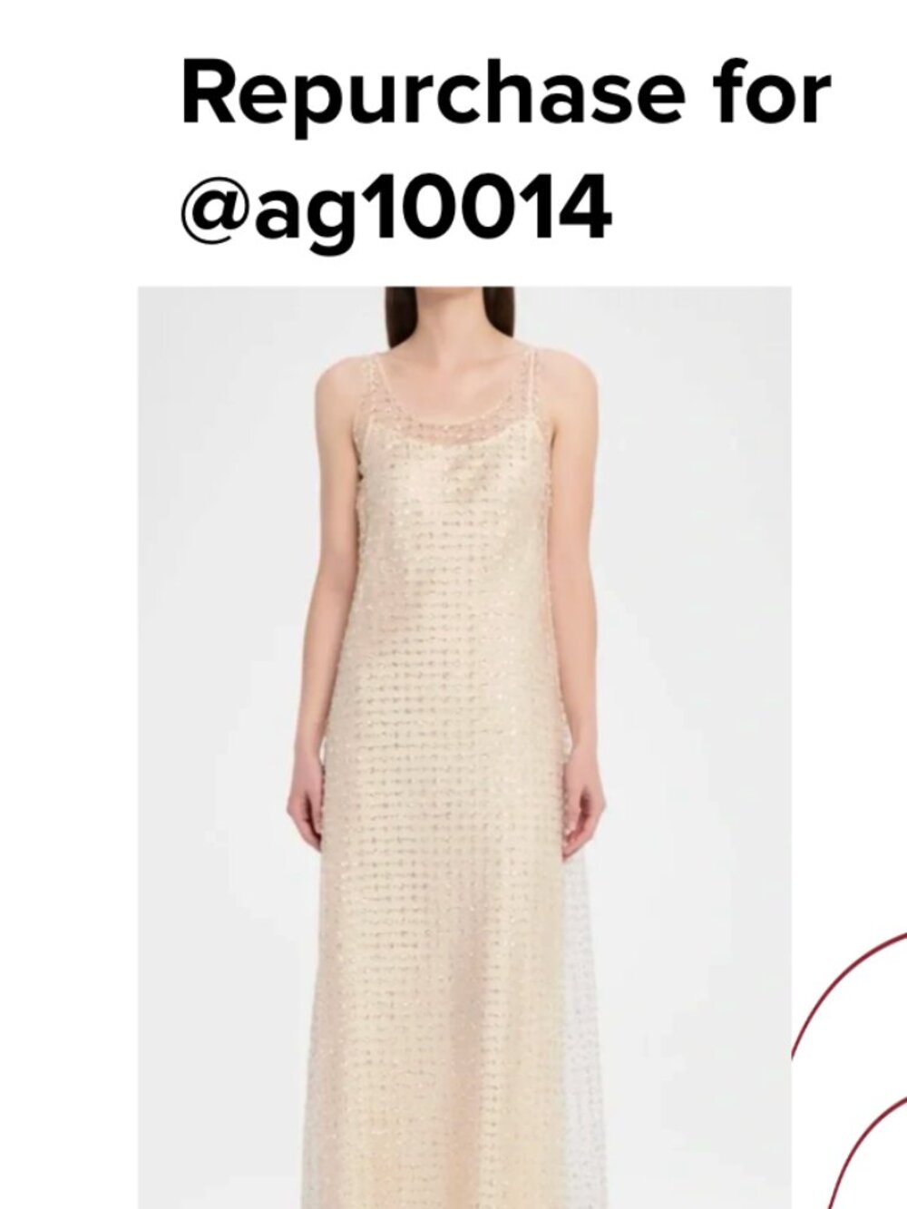 Repurchase for @ag10014_ Order# 6a235095cc0a73f066f093e9